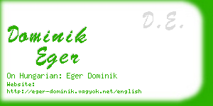 dominik eger business card